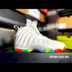 Nike Air Foamposite One ‘Fruity Pebbles’ (2015), Size 7Y (8.5 Wmns)